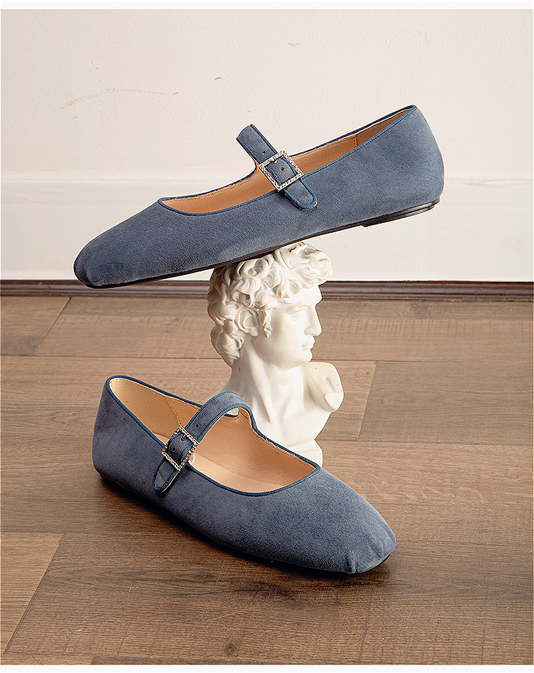 Leather Work For Kids - WILL&ZEST Suede Kids Leather Ballets Flats