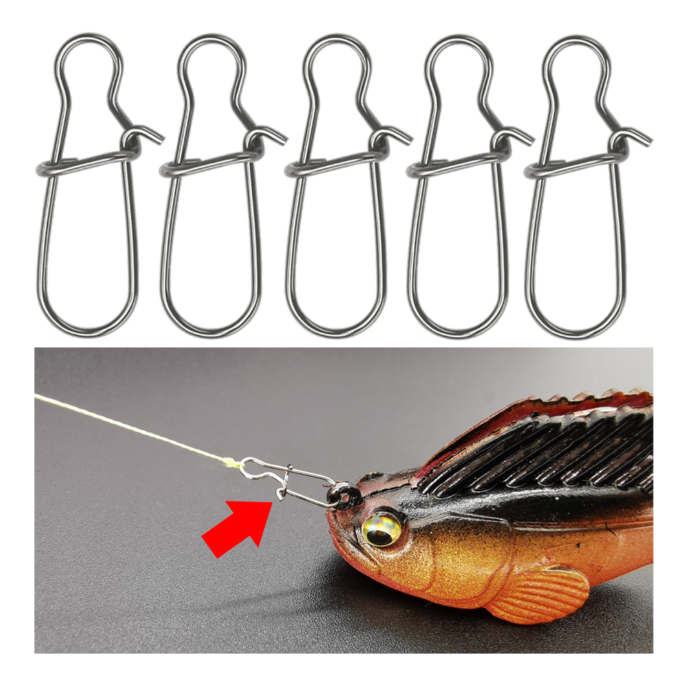 Snap Fastener Setter - 50pcs Fishing Swivel Connector Hooks Line