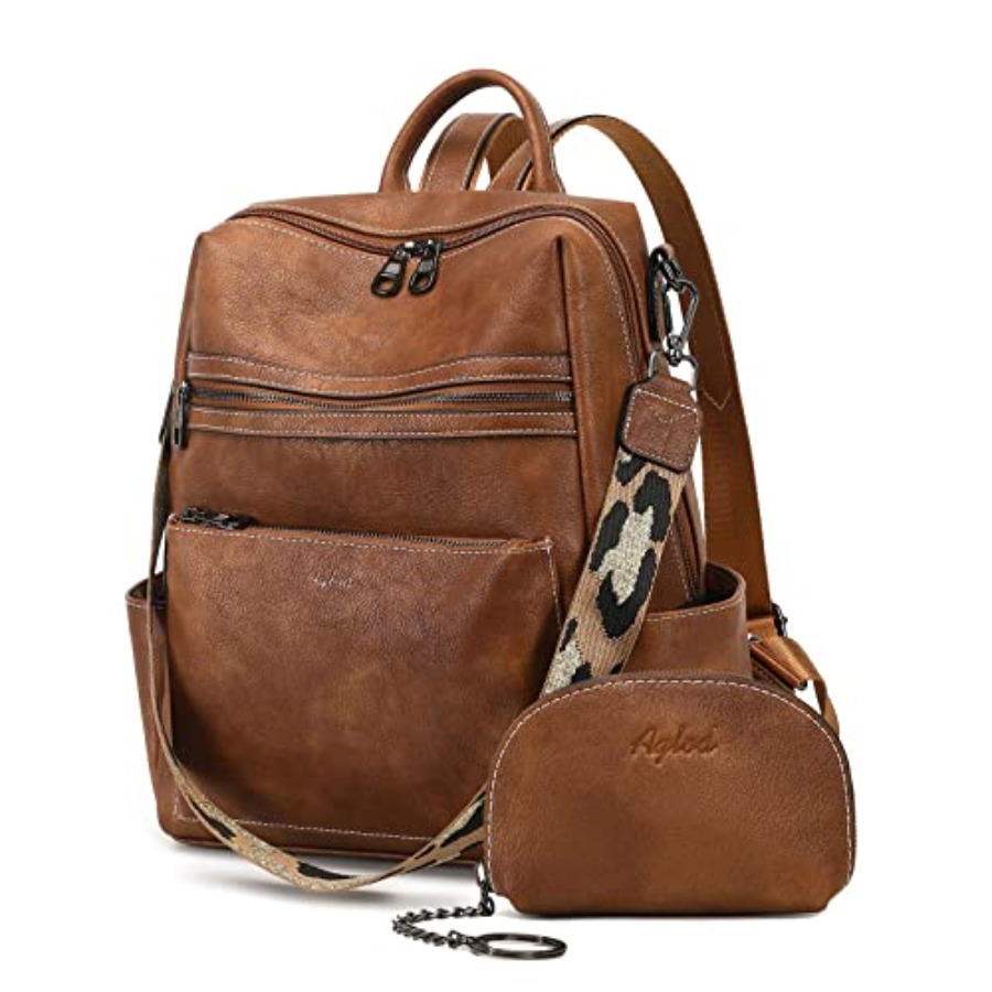 Leather Work Womens Backpack - Leather Backpack Purse for Women Designer