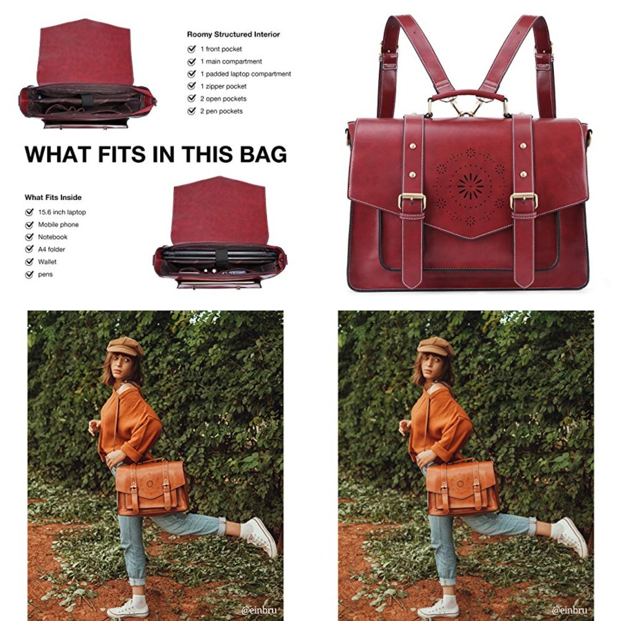 Backpack for Women Briefcase M - مراجعة Leather Work Womens Backpack وسعره