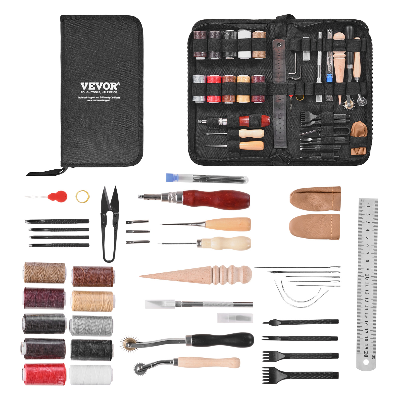 SucceBuy 38/59/61/72/92PCs Lea - مراجعة Leather Work Organiser وسعره