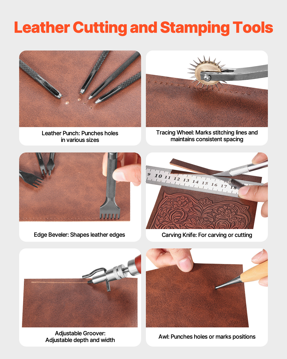 SucceBuy 38/59/61/72/92PCs Lea - مراجعة Leather Work Organiser وسعره