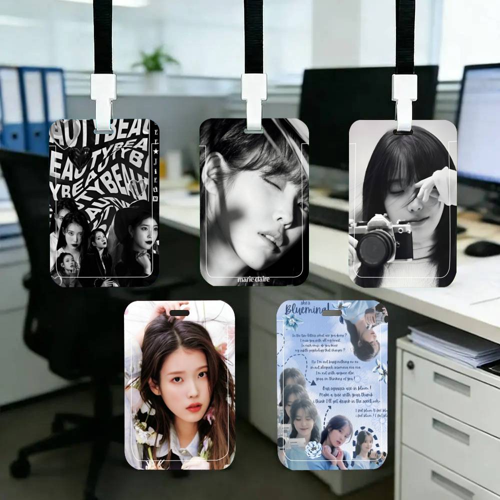 Kpop Girl IU ID Card Holder La - مراجعة Leather Work For Kids وسعره