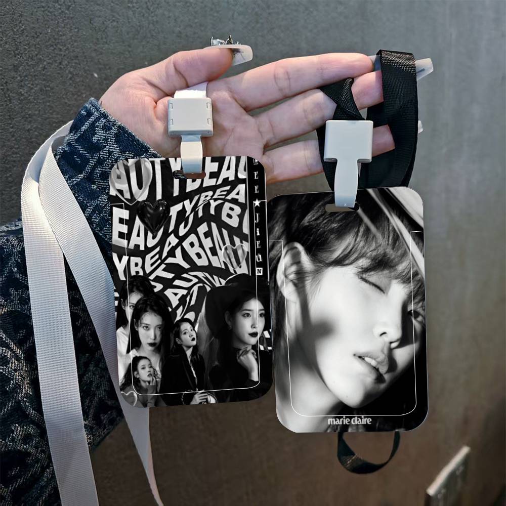 Kpop Girl IU ID Card Holder La - مراجعة Leather Work For Kids وسعره