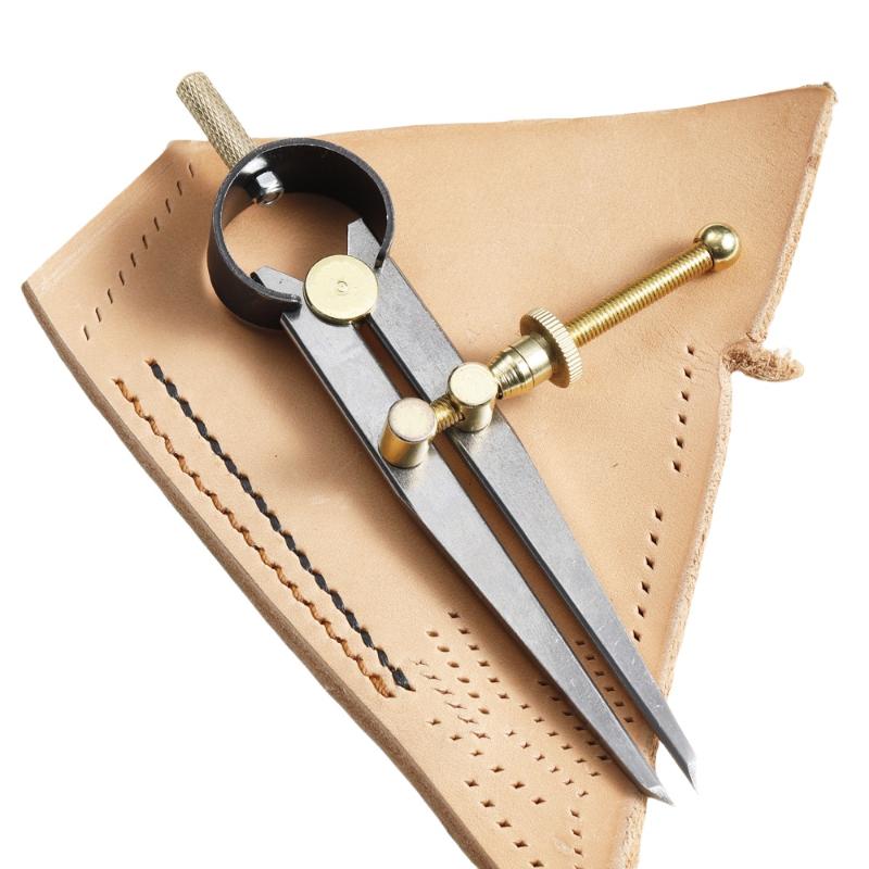 1pc Flat Leg Spring Compass Di - مراجعة Leatherwork Edge Creaser وسعره