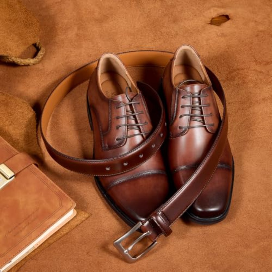 Men's Genuine Leather Dress Be - مراجعة Leather Works Belt وسعره