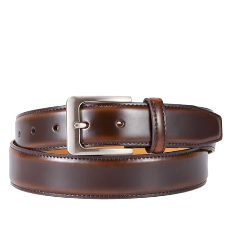 Men's Genuine Leather Dress Be - مراجعة Leather Works Belt وسعره