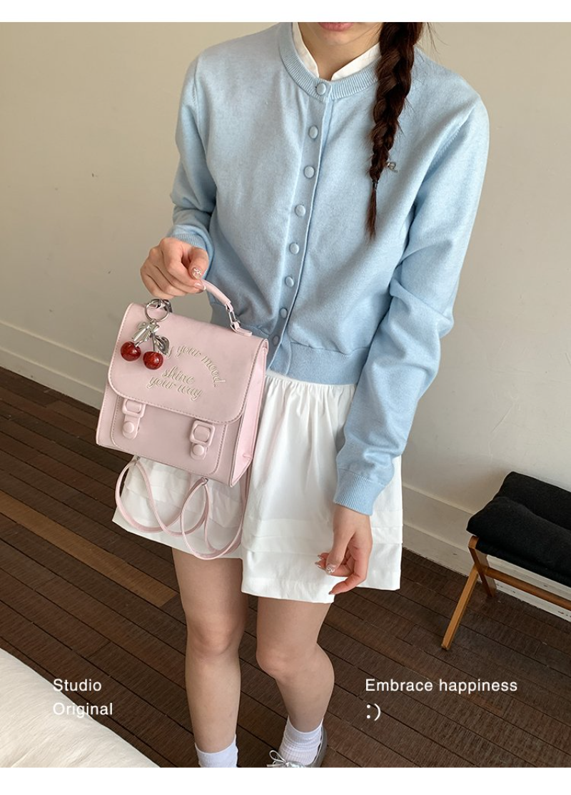 Women's Versatile Letter Embro - مراجعة Leather Work Womens Backpack وسعره