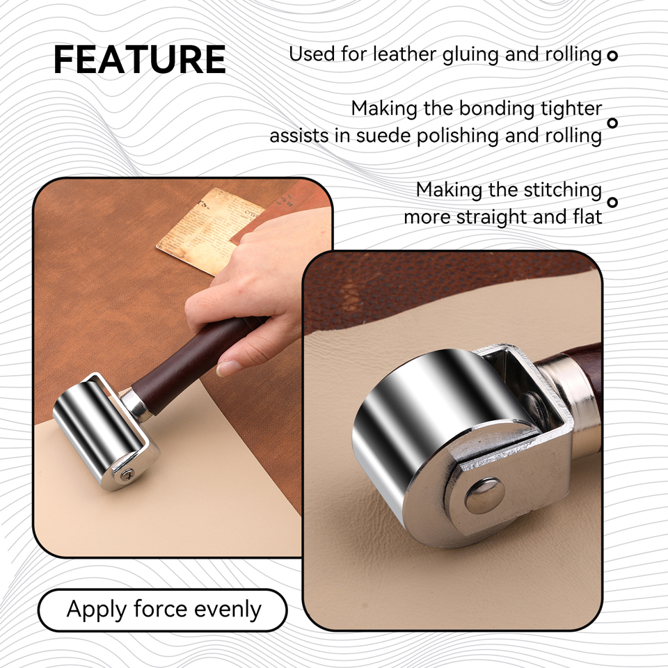 KRABALL Leather Press Edge Rol - مراجعة Leather Work Organiser وسعره