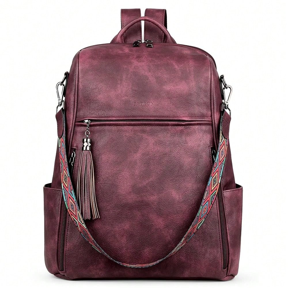 Leather Laptop Backpack For Wo - مراجعة Leather Work Womens Backpack وسعره