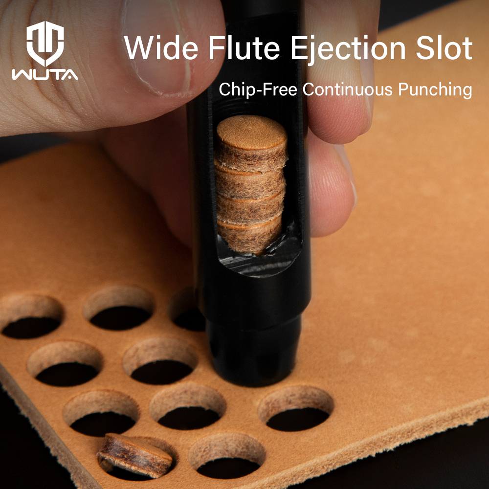 WUTA 1Pc 6-15mm Black Anti-Rus - مراجعة Leatherwork Hole Punch وسعره