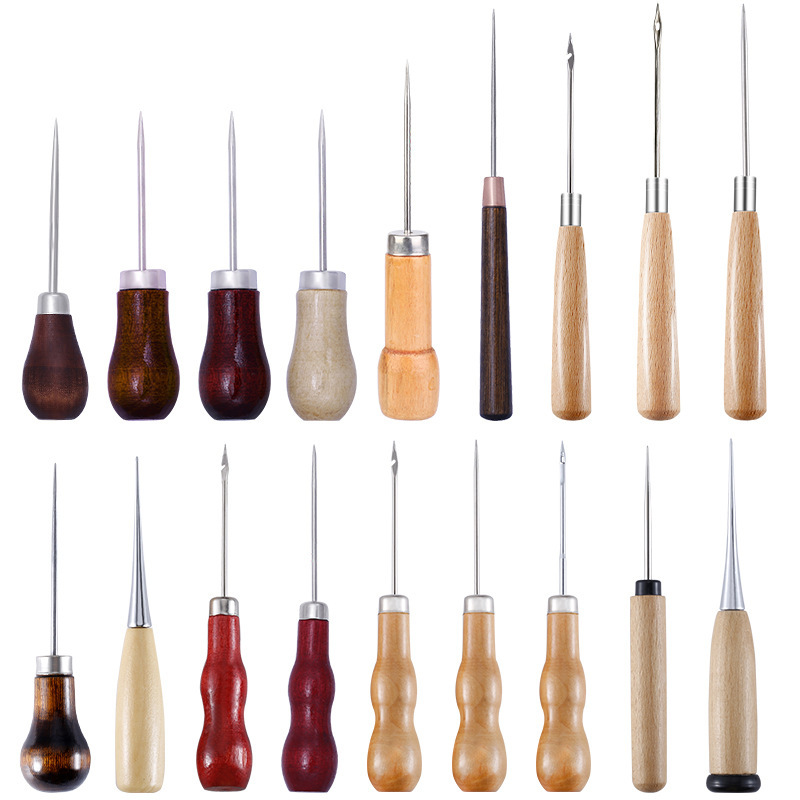 Leather Awl Wood Handle Awls S - مراجعة Leather Work Organiser وسعره