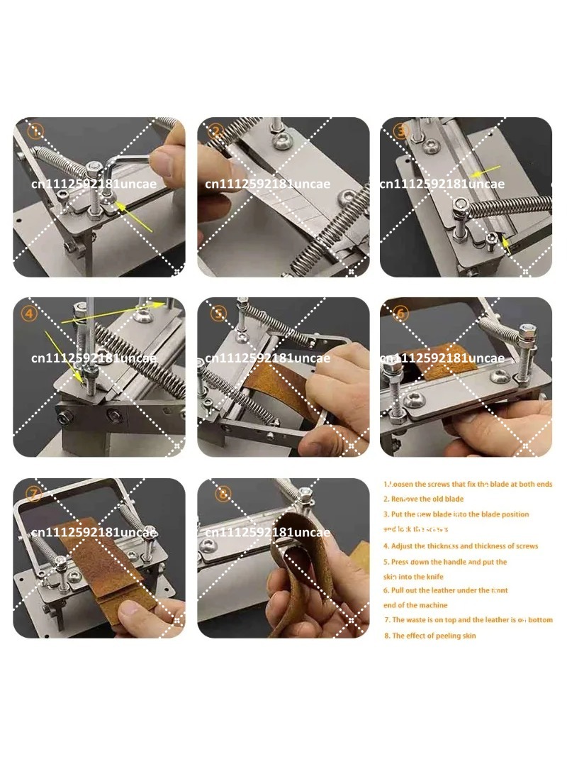Manual Leather Splitter Peelin - مراجعة Leatherwork Manual وسعره
