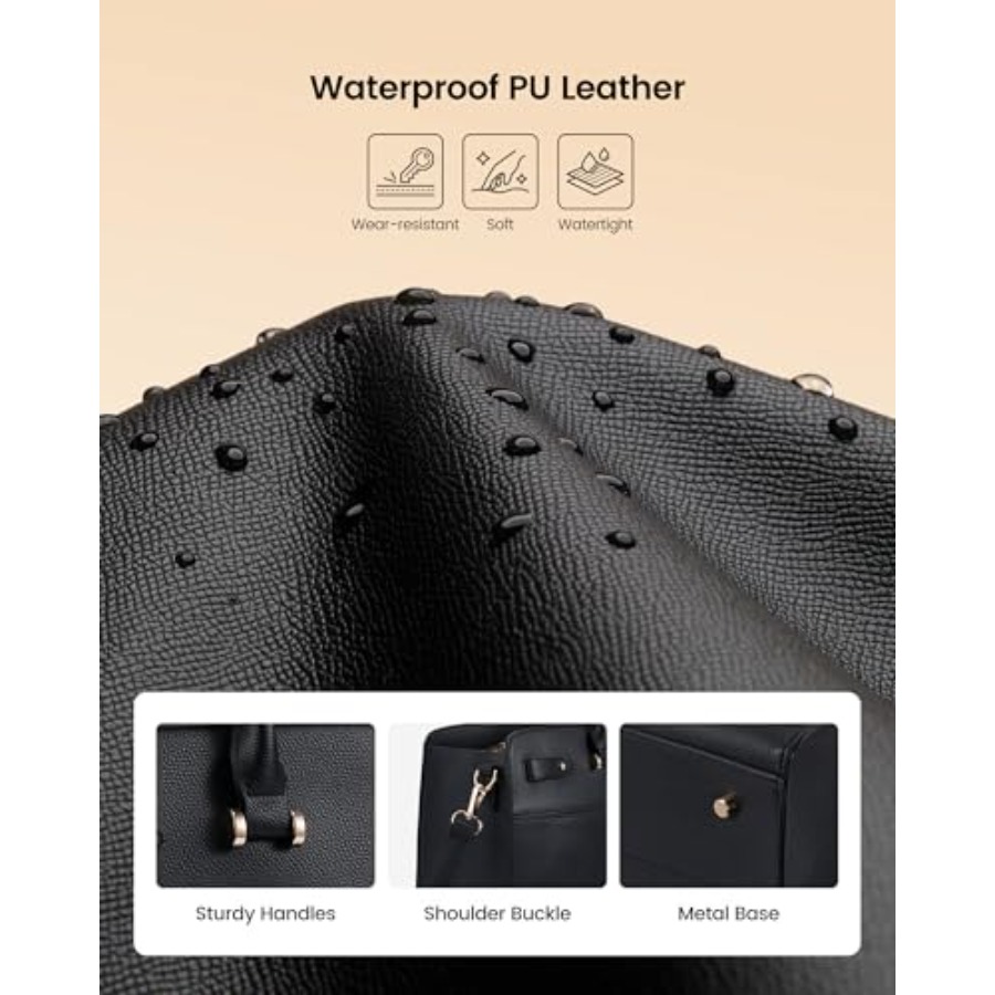 LOVEVOOK Laptop Tote Bag for W - مراجعة Leather Work Womens Backpack وسعره