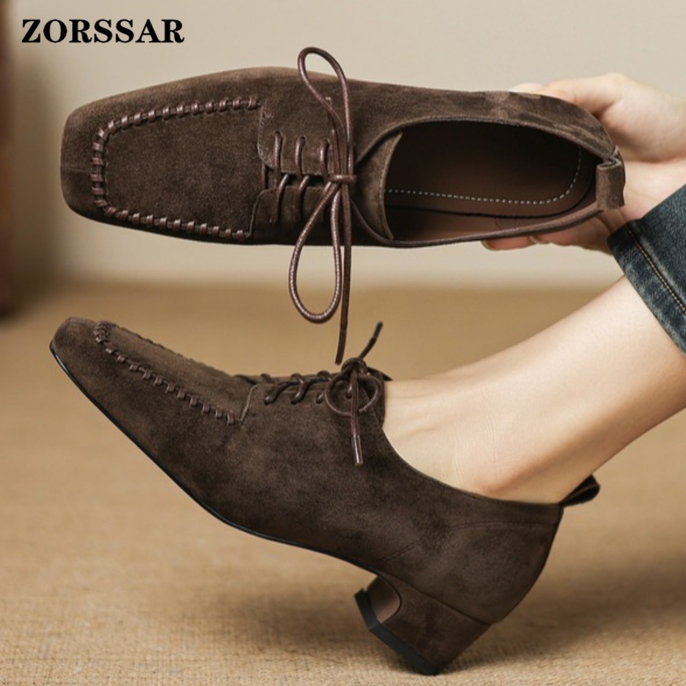 Women's Brown Suede Square Toe - مراجعة Leather Work For Kids وسعره