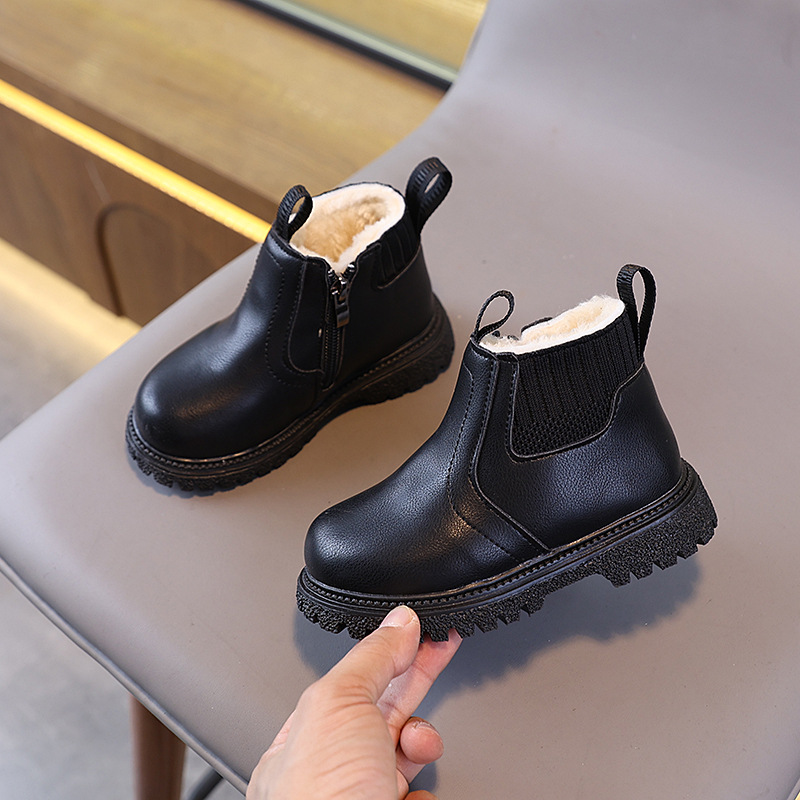 Children Fleece-Lined Work Sho - مراجعة Leather Work For Kids وسعره