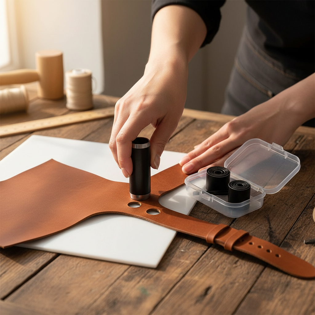 1-15mm Leather Hole Puncher To - مراجعة Leatherwork Hole Punch وسعره