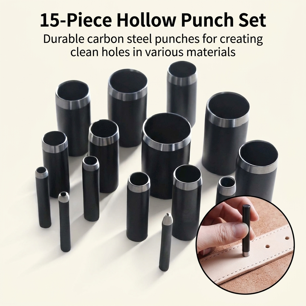 1-15mm Leather Hole Puncher To - مراجعة Leatherwork Hole Punch وسعره