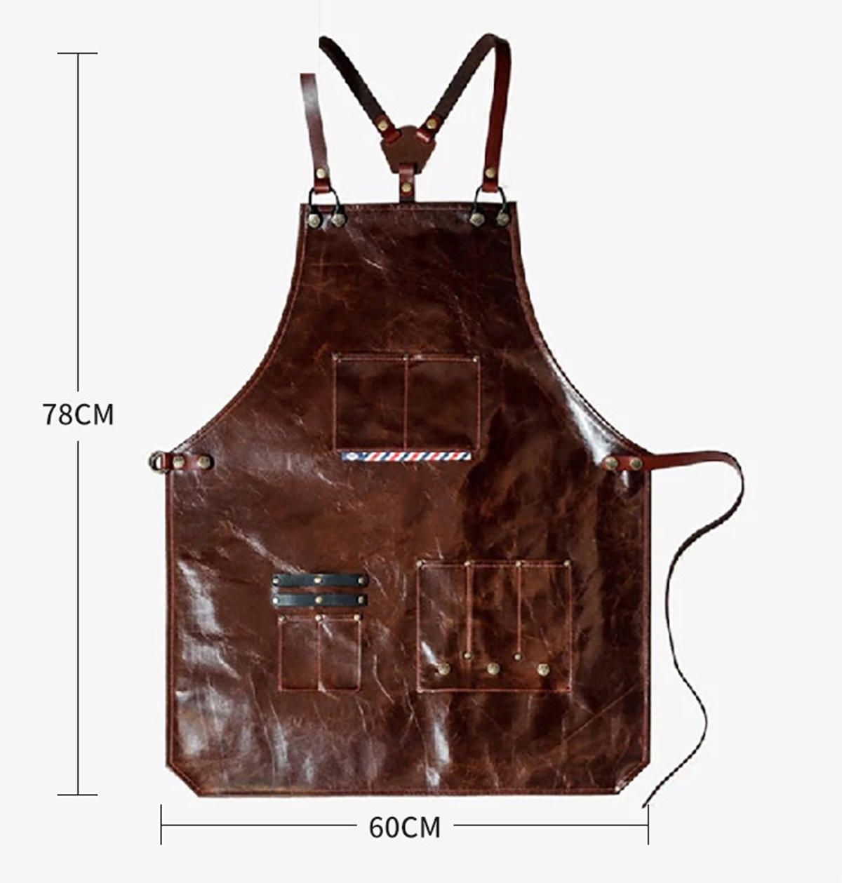 Men's Leather Work Apron with  - مراجعة Leather Work Organiser وسعره
