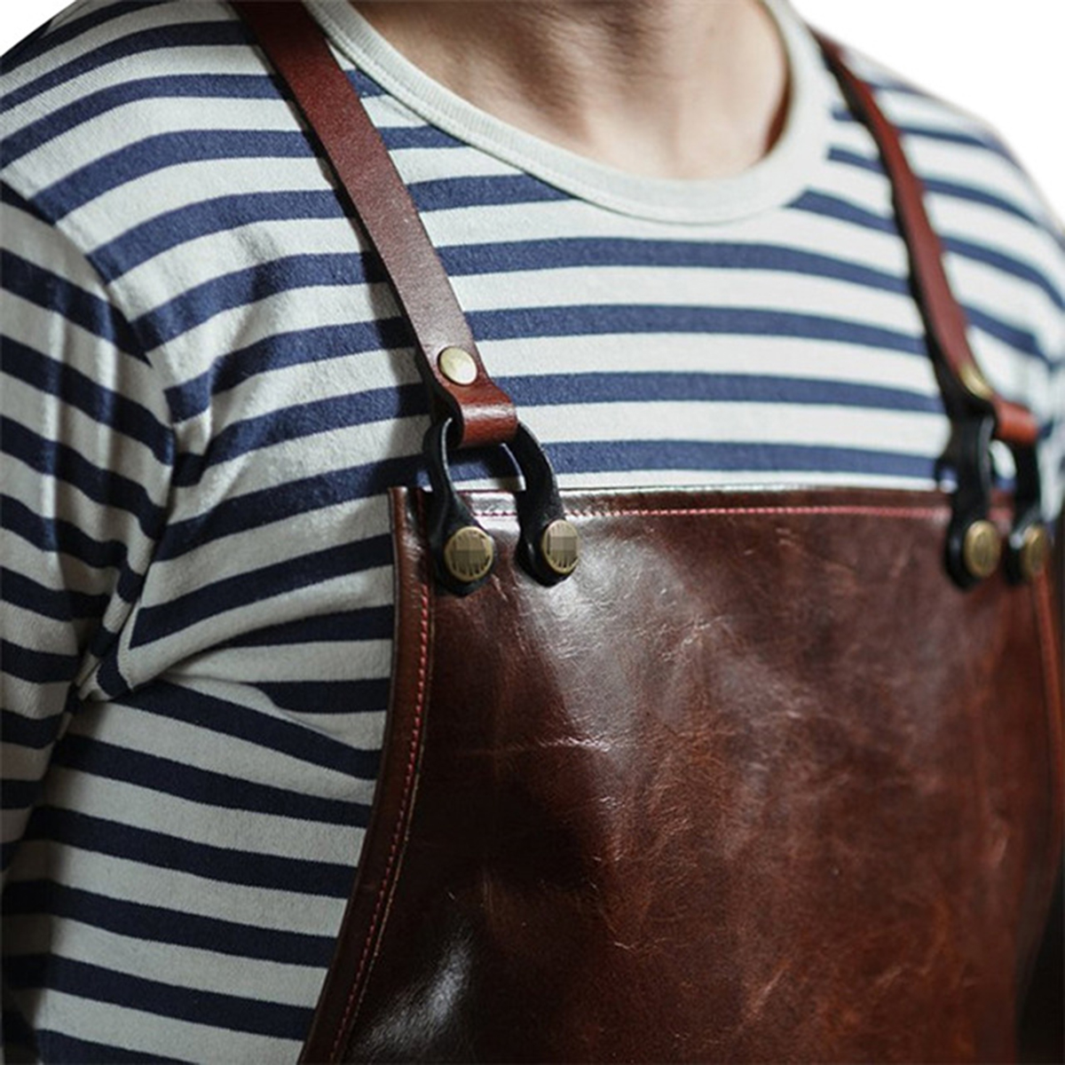 Men's Leather Work Apron with  - مراجعة Leather Work Organiser وسعره