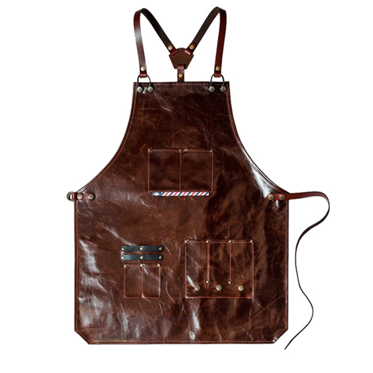 Men's Leather Work Apron with  - مراجعة Leather Work Organiser وسعره