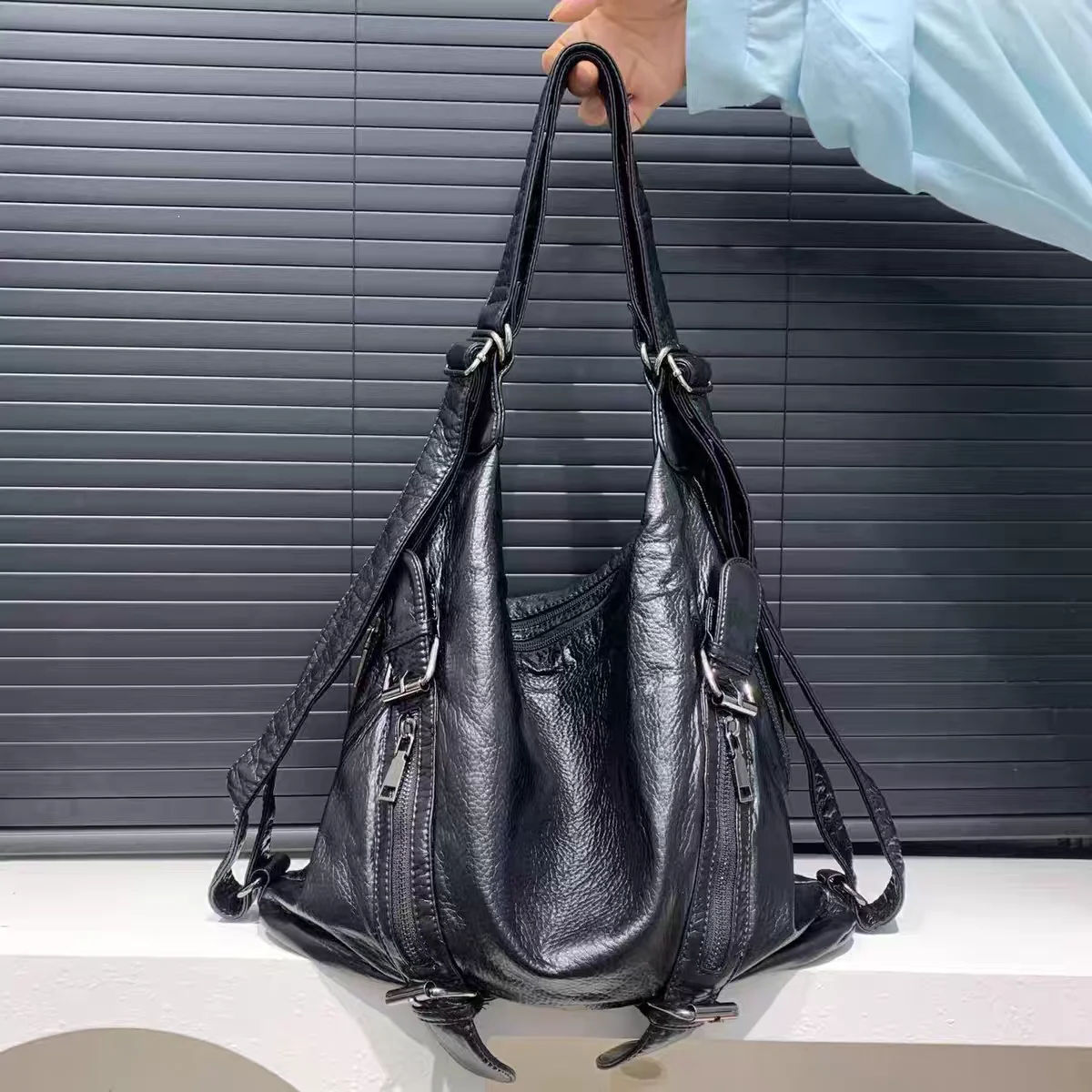 Women's Fashion Y2k Sexy Motor - مراجعة Leather Work Womens Backpack وسعره