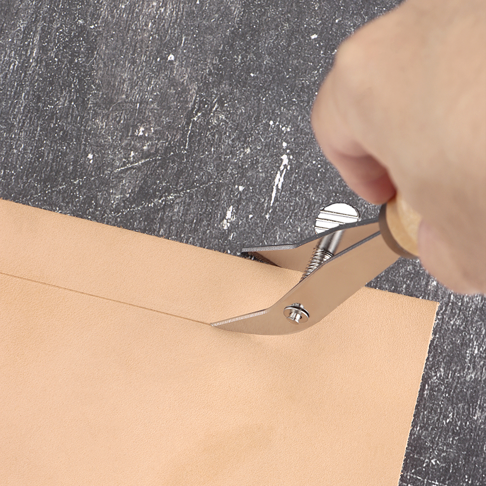 QJH Adjustable Width Leather E - مراجعة Leatherwork Edge Creaser وسعره