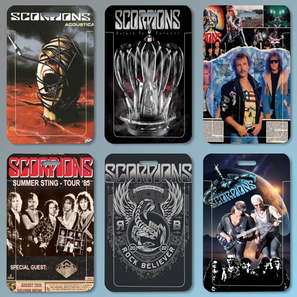 Scorpions Band Art ID Card Hol - مراجعة Leather Work For Kids وسعره