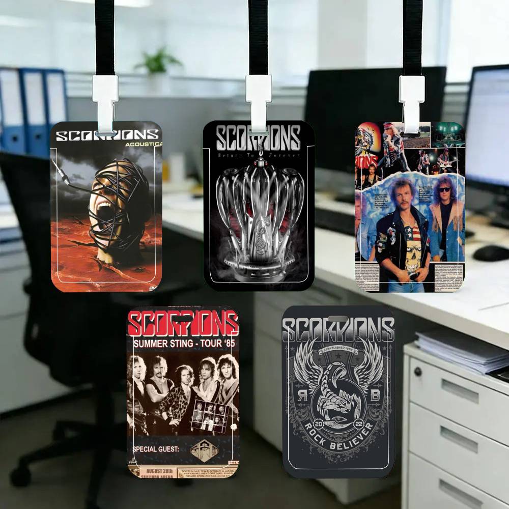 Scorpions Band Art ID Card Hol - مراجعة Leather Work For Kids وسعره