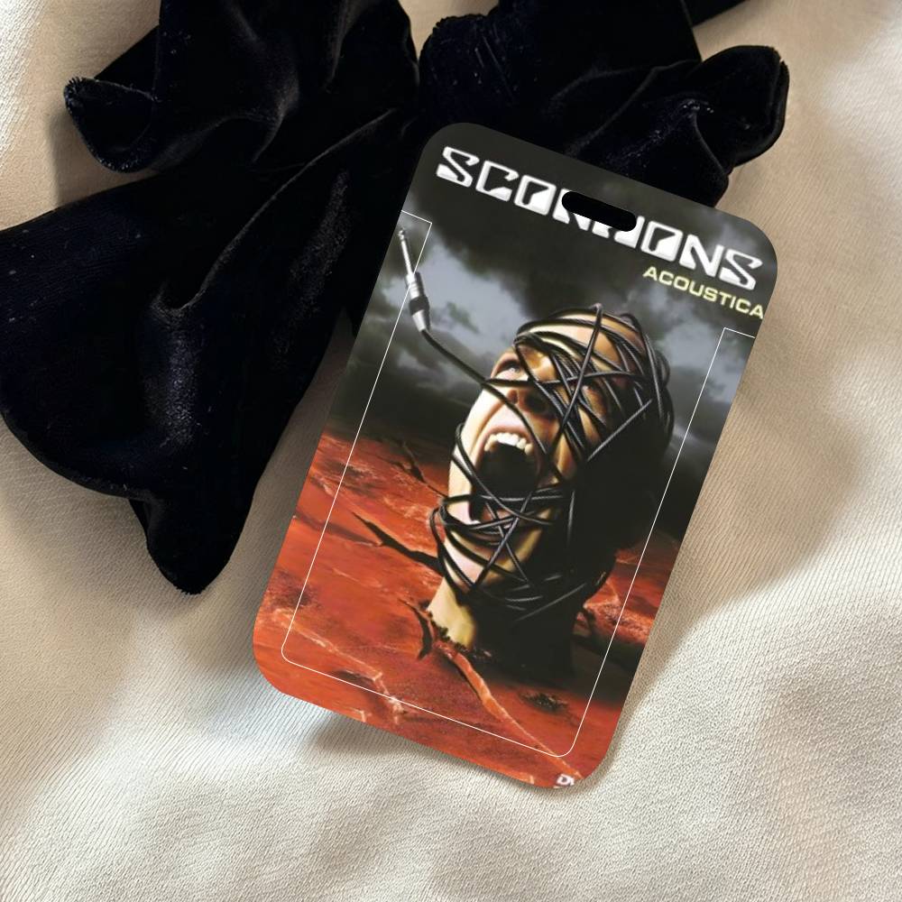 Scorpions Band Art ID Card Hol - مراجعة Leather Work For Kids وسعره