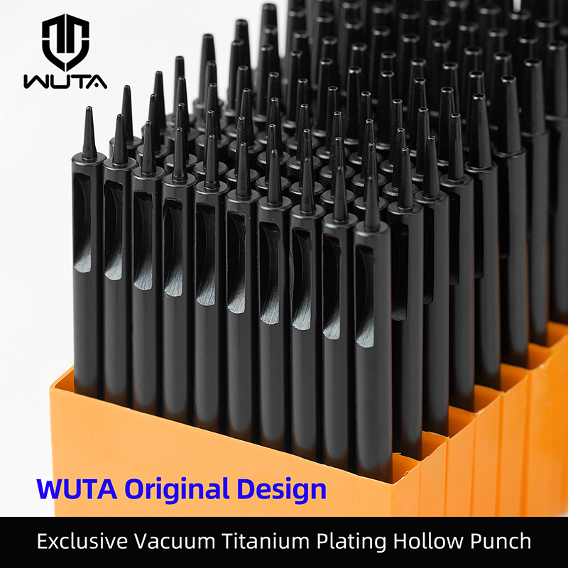 WUTA 1-10pcs Plating Titanium  - مراجعة Leatherwork Hole Punch وسعره