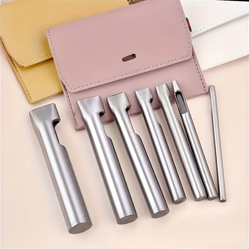 5pcs Leather Oblong Belt Hole  - مراجعة Leatherwork Hole Punch وسعره