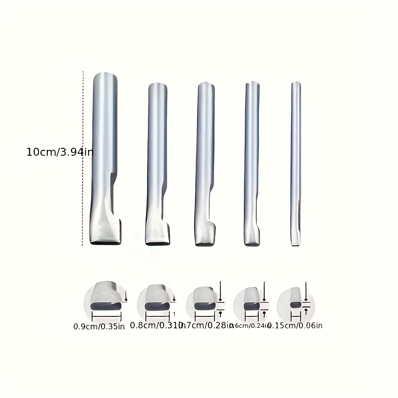 5pcs Leather Oblong Belt Hole  - مراجعة Leatherwork Hole Punch وسعره