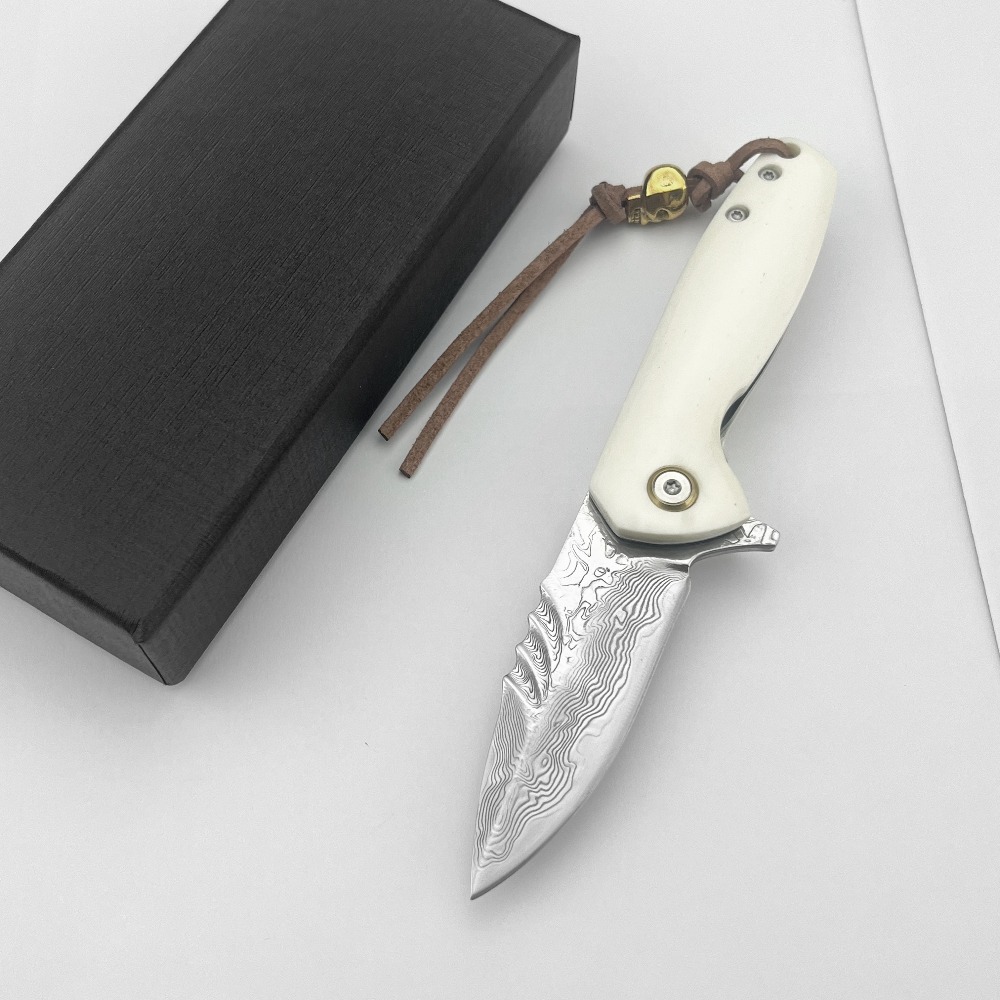 Damascus Blade Folding Pocket  - مراجعة Bone Folder Tool وسعره