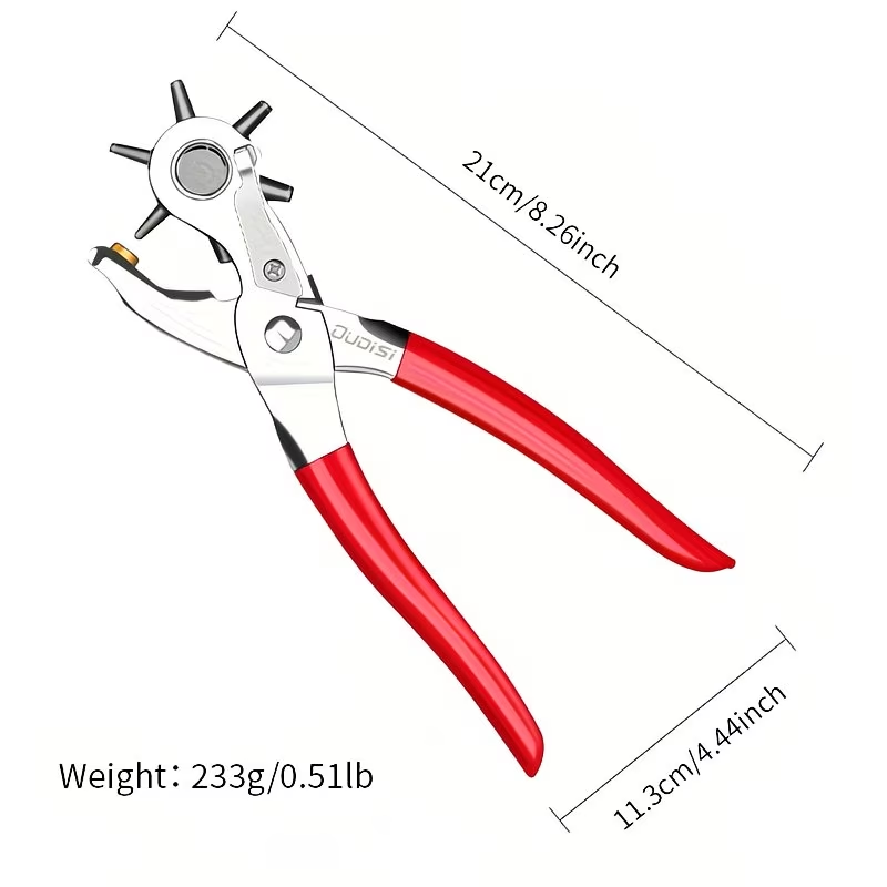 Rotary Leather Punch Pliers -  - مراجعة Leatherwork Hole Punch وسعره