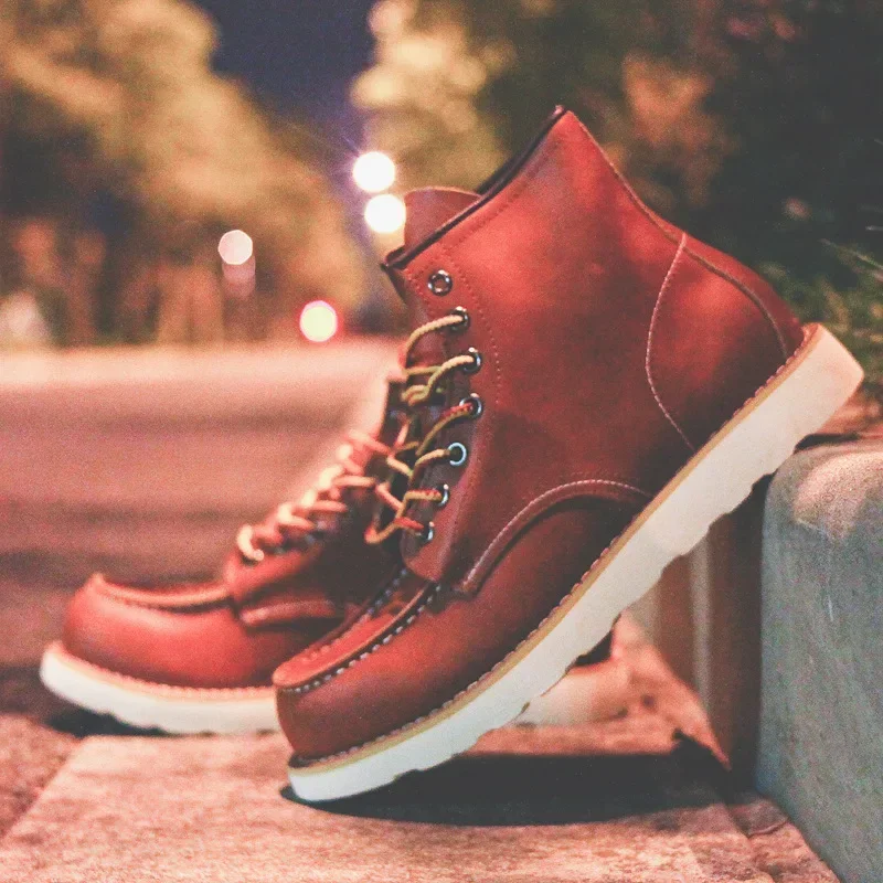 Genuine Leather Men's Boots Vi - مراجعة Leather Work Organiser وسعره