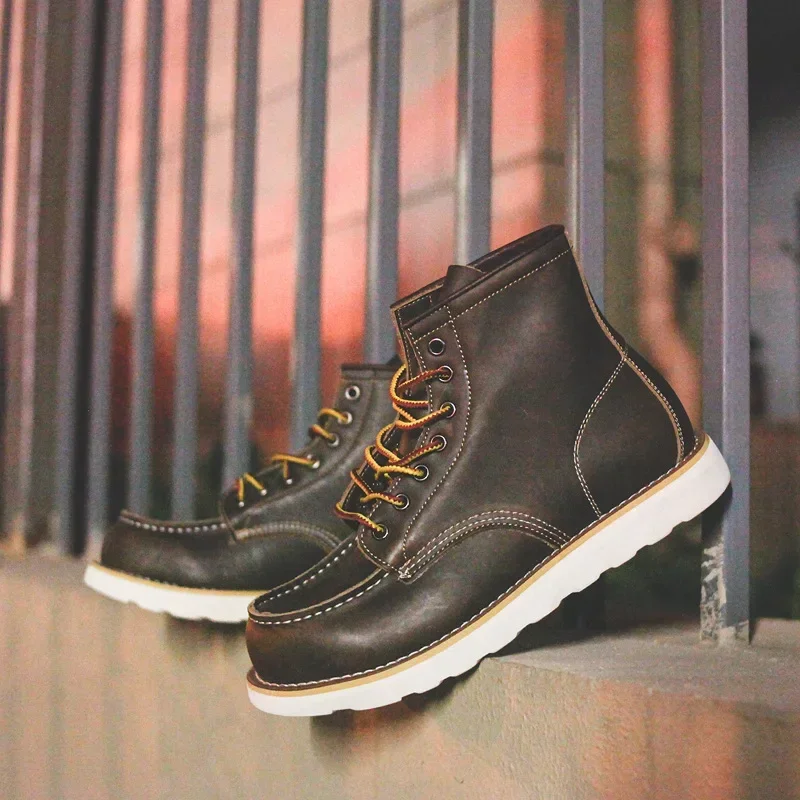 Genuine Leather Men's Boots Vi - مراجعة Leather Work Organiser وسعره