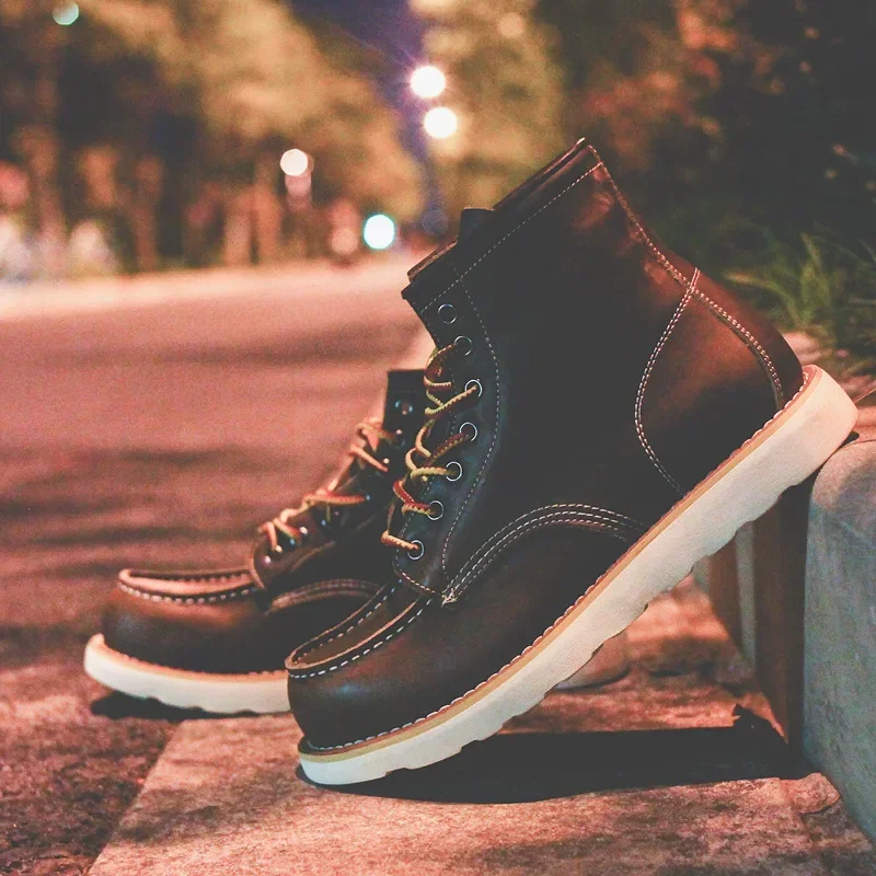 Genuine Leather Men's Boots Vi - مراجعة Leather Work Organiser وسعره