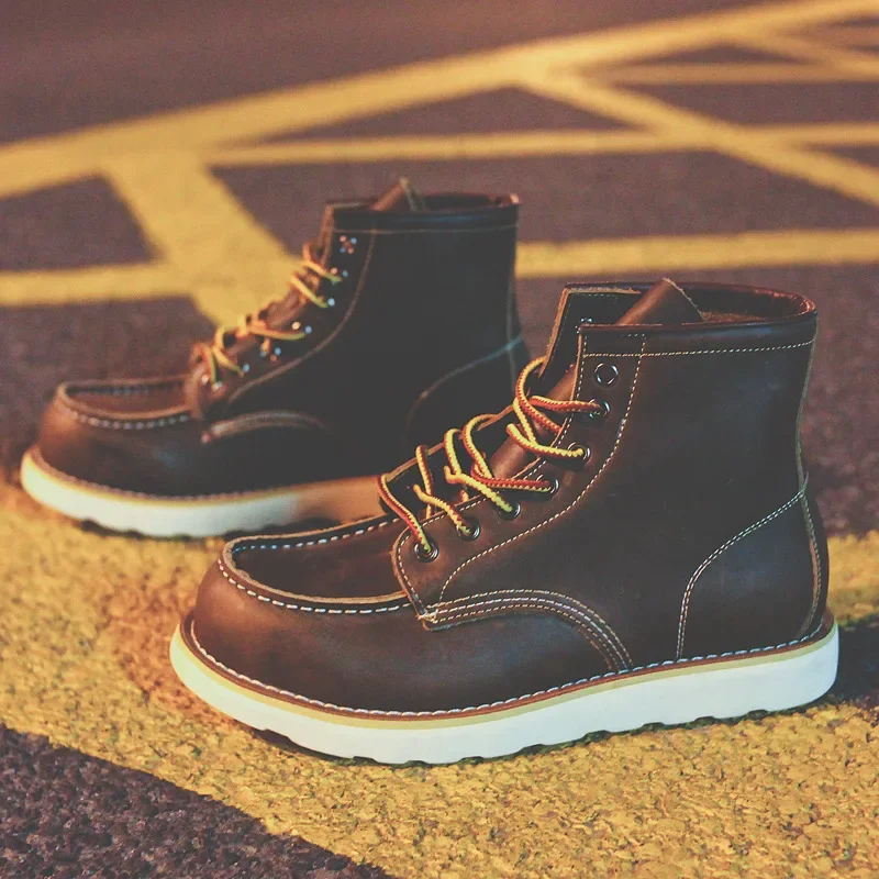 Genuine Leather Men's Boots Vi - مراجعة Leather Work Organiser وسعره
