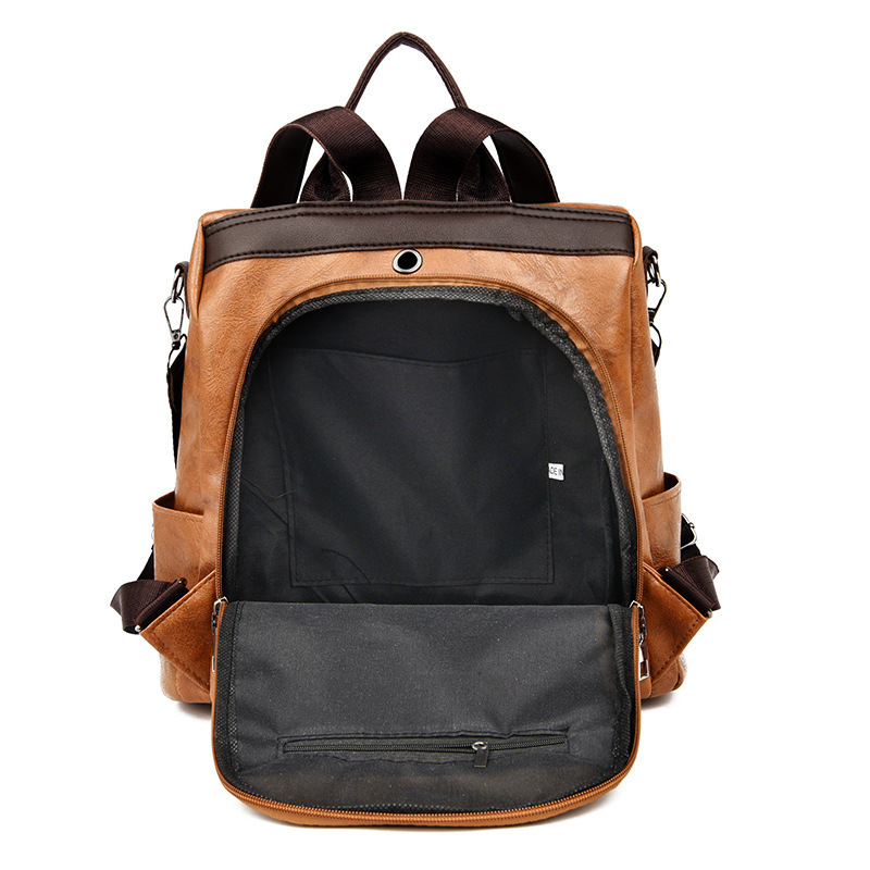 Backpack Large Capacity Anti-t - مراجعة Leather Work Womens Backpack وسعره