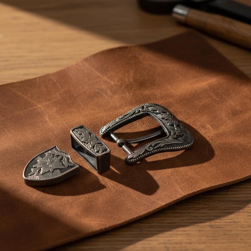 Floral Engraved Vintage Metal  - مراجعة Leather Works Belt وسعره
