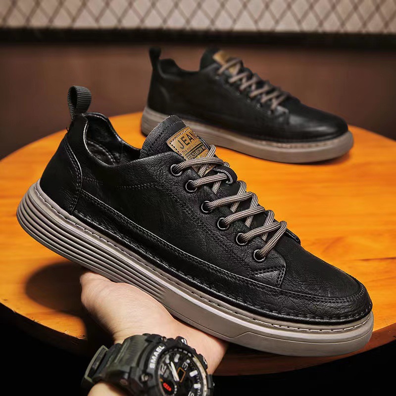 Casual leather shoes 2025 Spri - مراجعة Leveling Leatherworking وسعره