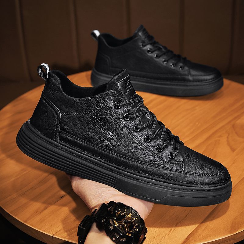 Casual leather shoes 2025 Spri - مراجعة Leveling Leatherworking وسعره