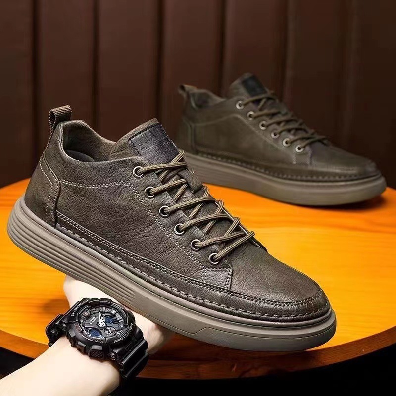 Casual leather shoes 2025 Spri - مراجعة Leveling Leatherworking وسعره
