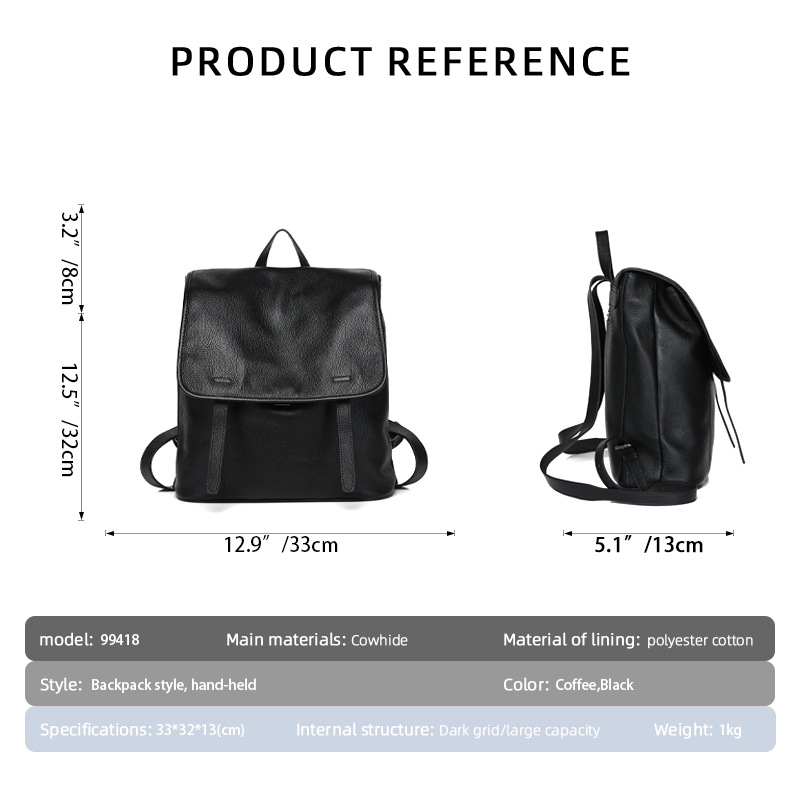 Women Top Grain Cowhide Flap B - مراجعة Leather Work Womens Backpack وسعره