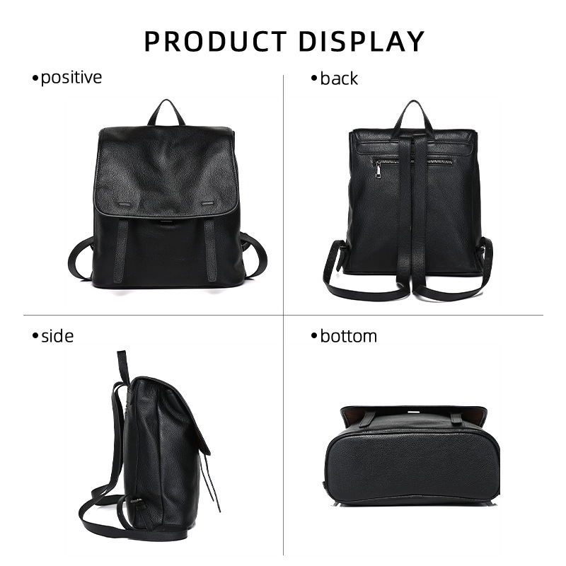 Women Top Grain Cowhide Flap B - مراجعة Leather Work Womens Backpack وسعره