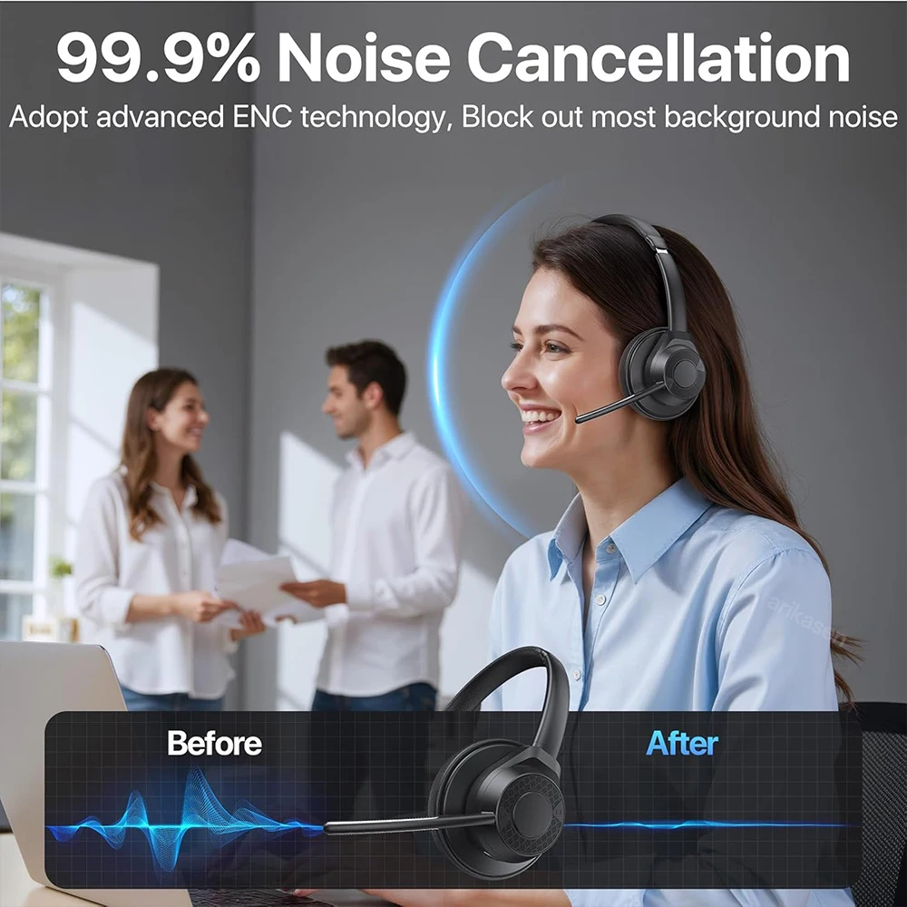 Wireless Bluetooth Headset Blu - مراجعة Leatherwork Manual وسعره