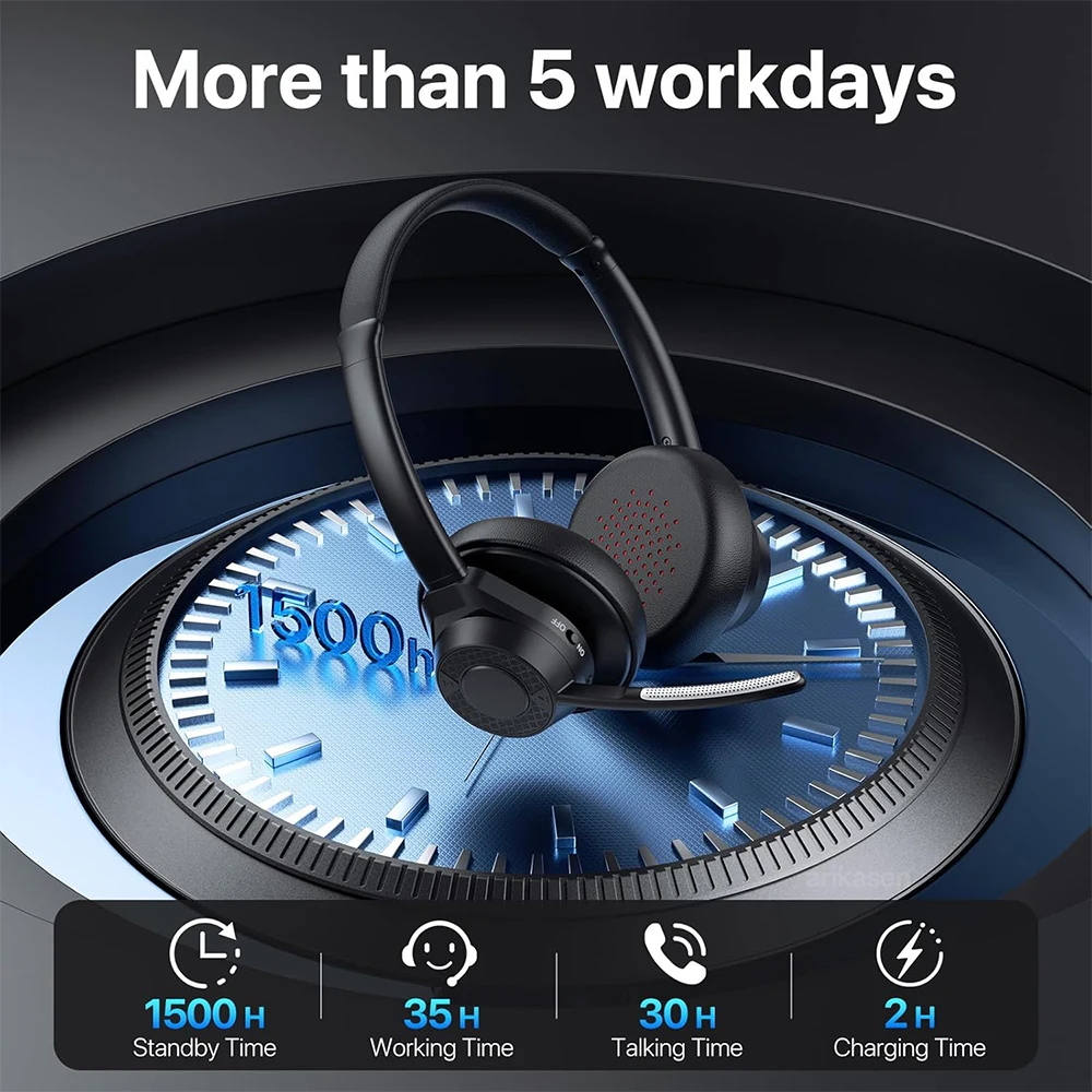 Wireless Bluetooth Headset Blu - مراجعة Leatherwork Manual وسعره