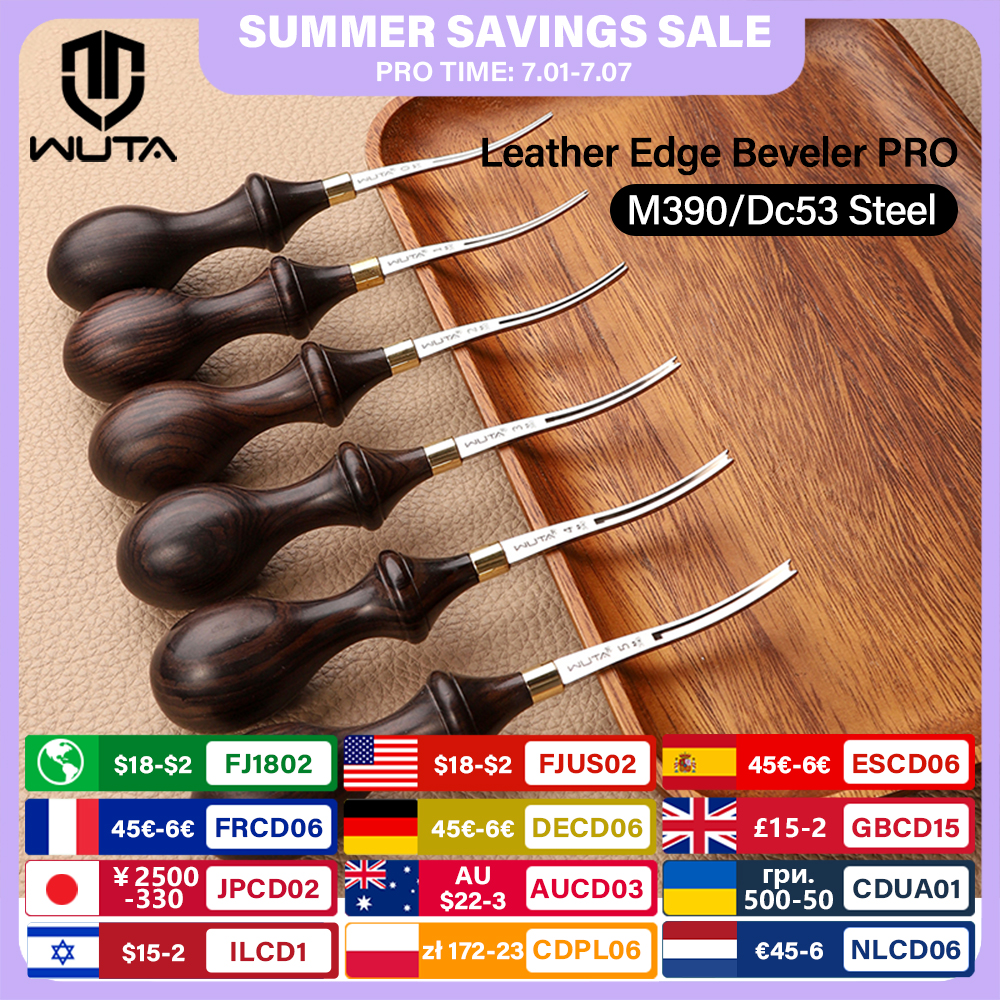 WUTA 1PC Leather Edge Beveler  - مراجعة Leatherwork Edge Creaser وسعره