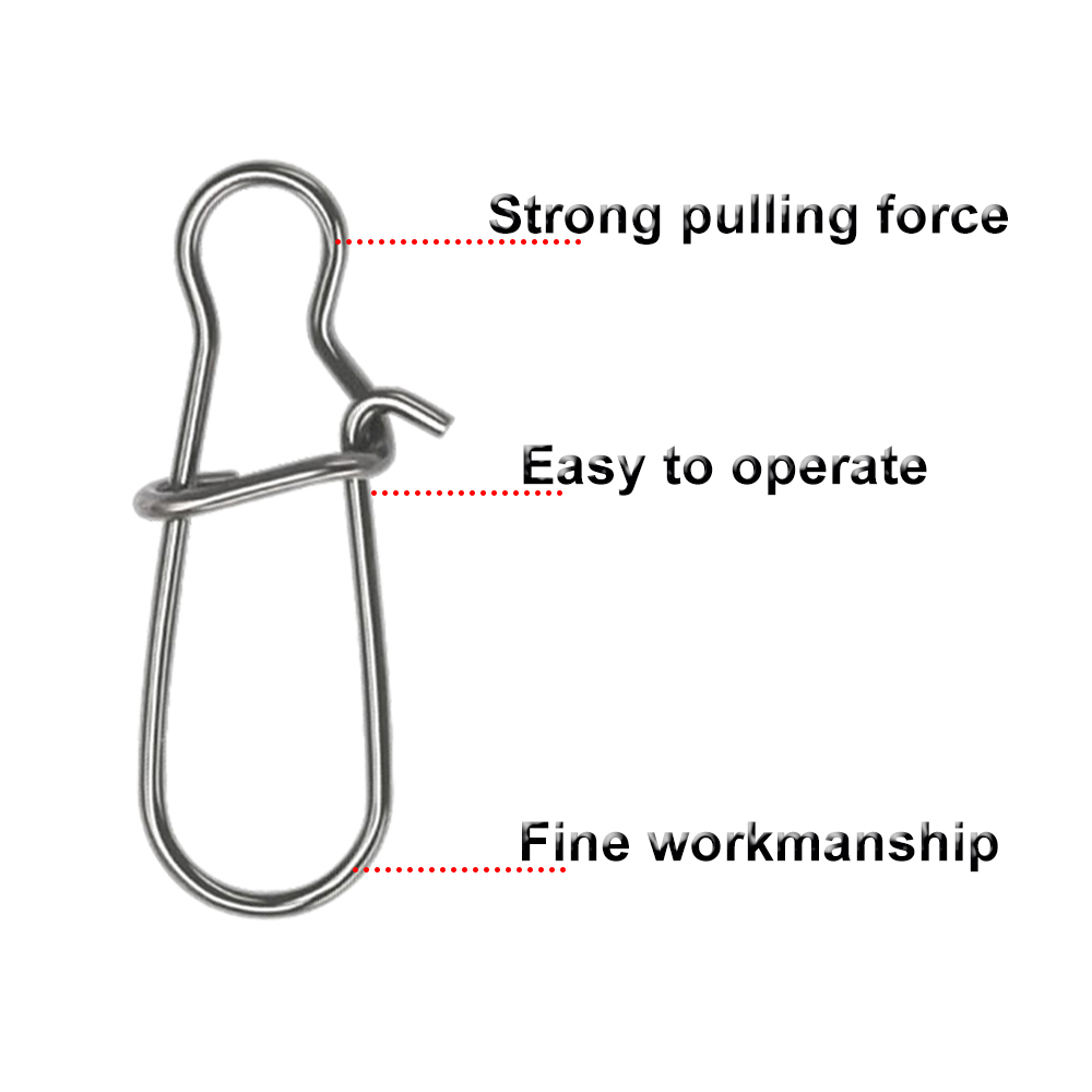50pcs Fishing Swivel Connector - مراجعة Snap Fastener Setter وسعره